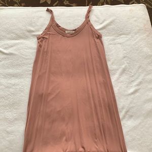 Maxi sundress, apricot color, worn once, size small.